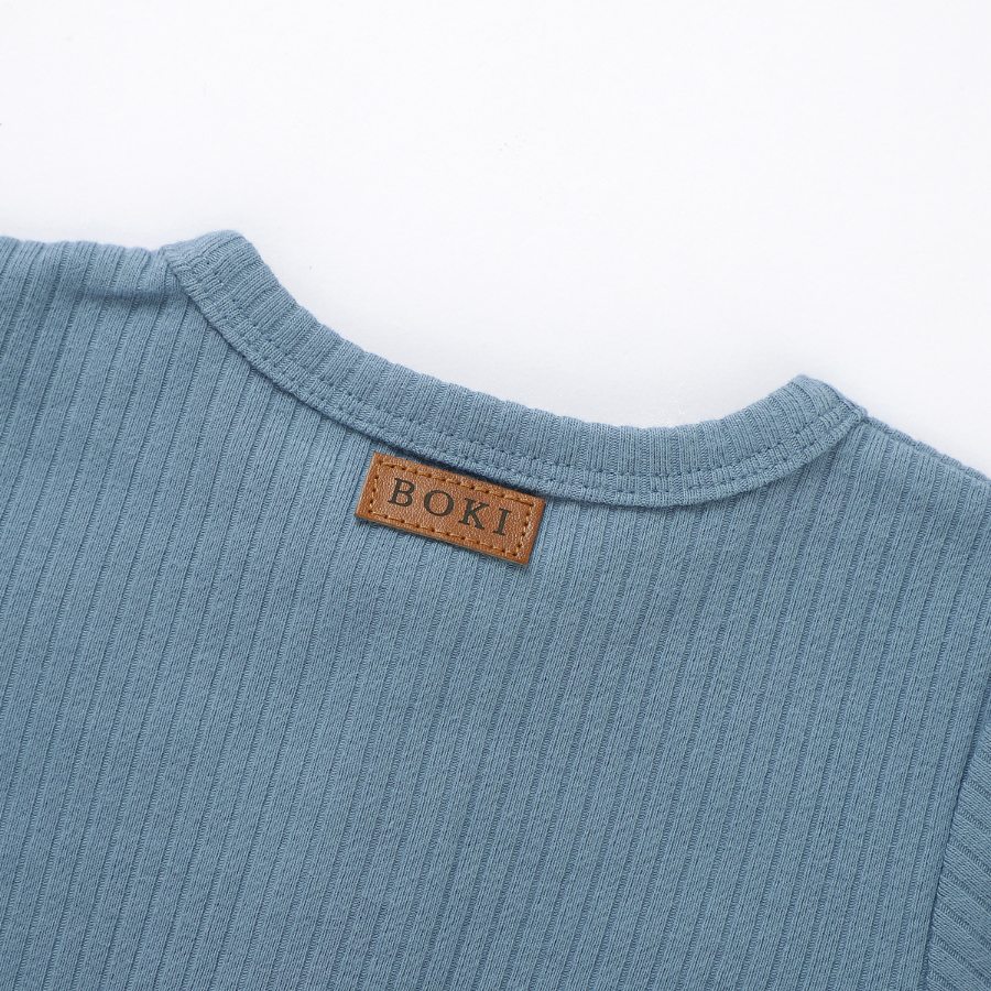 Organic Cotton 2-way Zipsuit with Footies & Mittens | Cloudy Sky