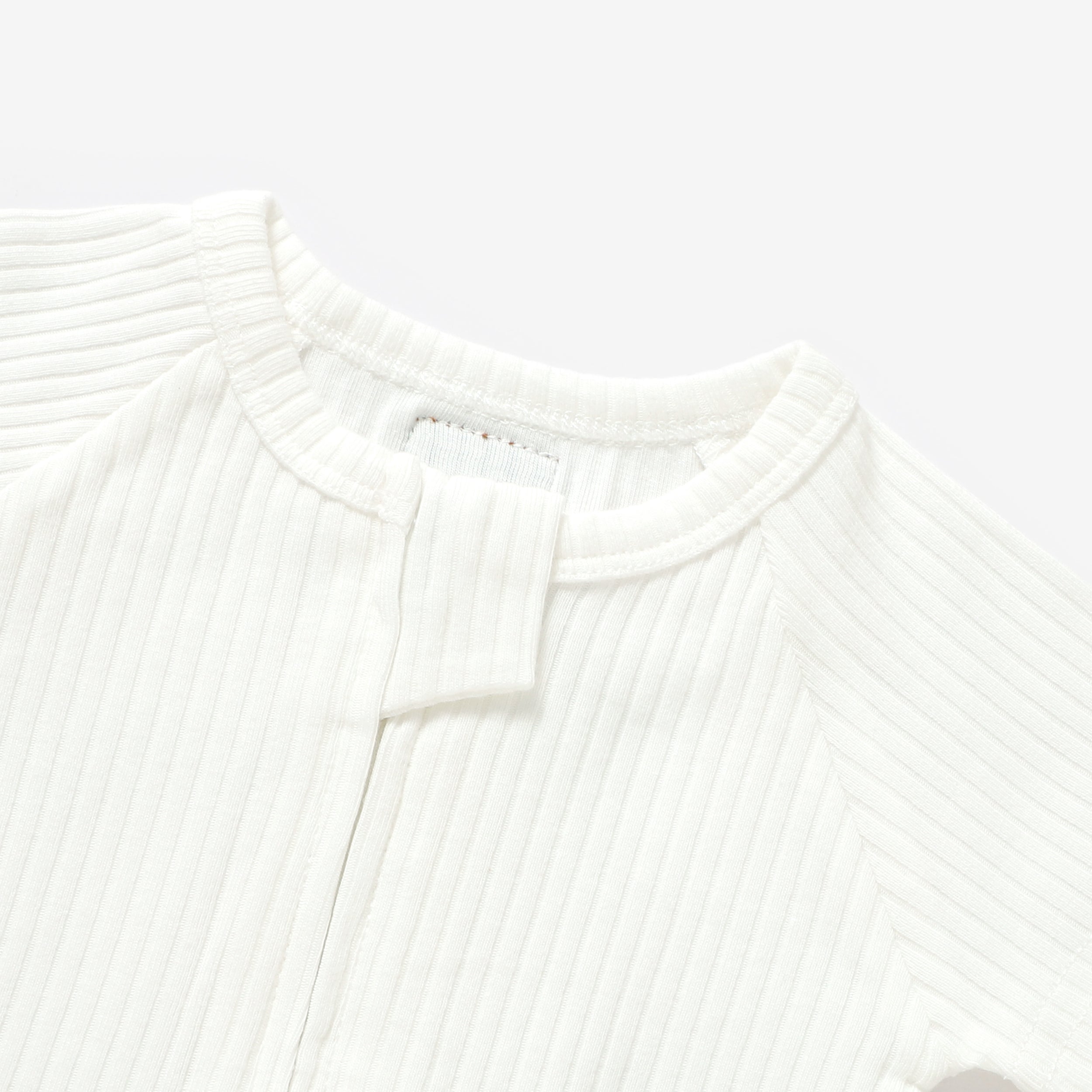 Organic Cotton 2-way Summer Zipsuit | Ivory