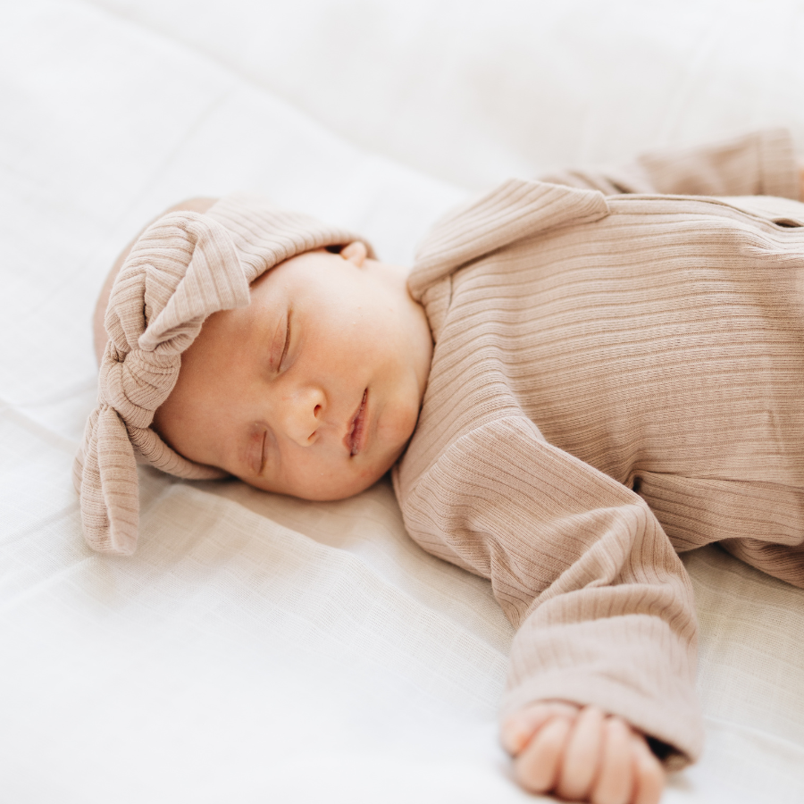 Organic Cotton 2-way Zipsuit with Footies & Mittens | Oatmeal
