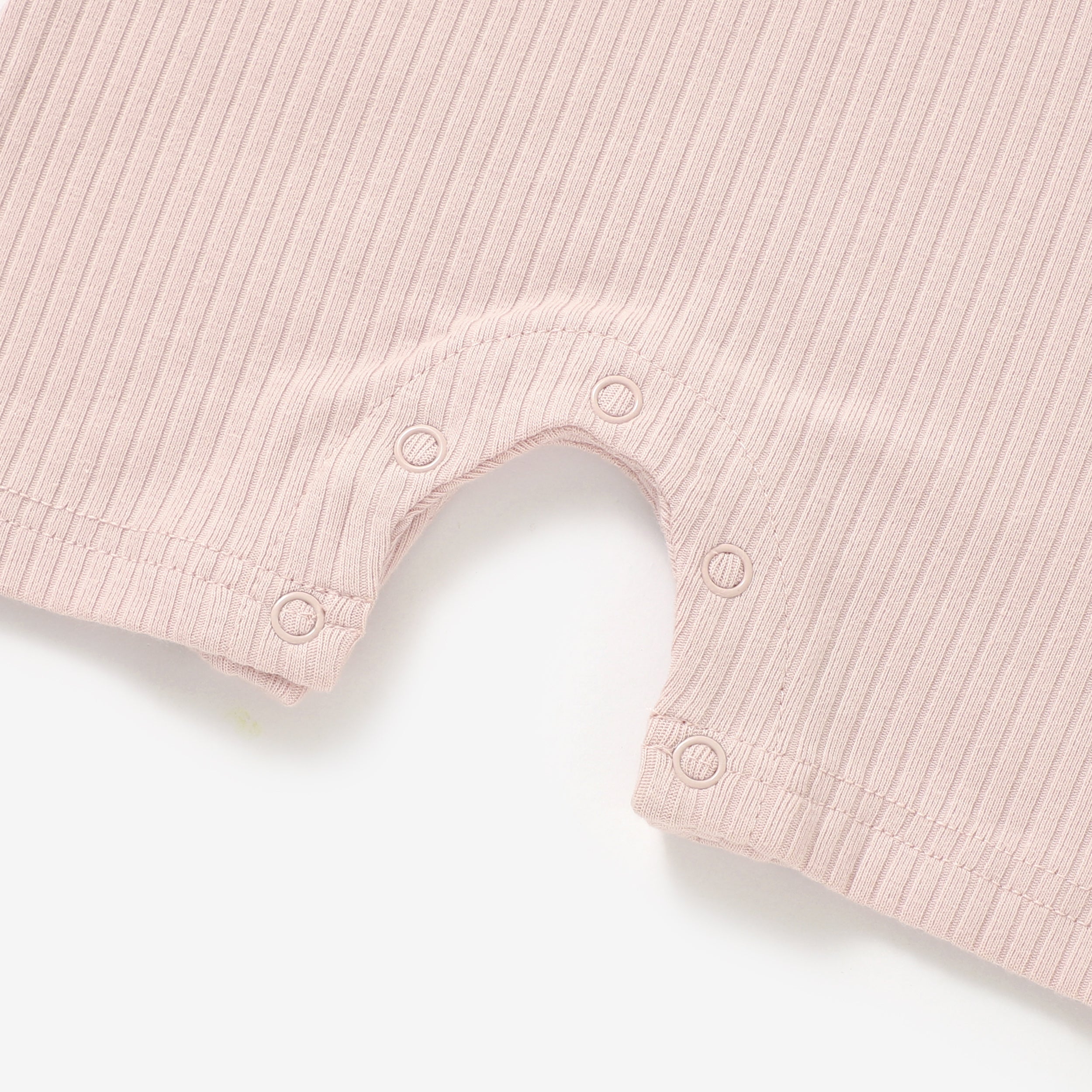 Organic Rib Cotton Tank Growsuit | Blush