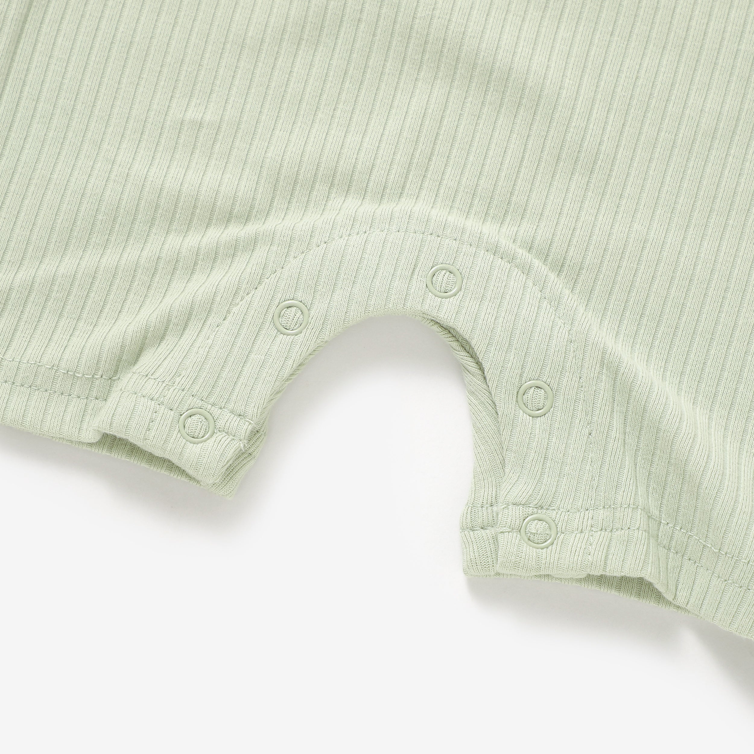 Organic Rib Cotton Tank Growsuit | Dried Mint