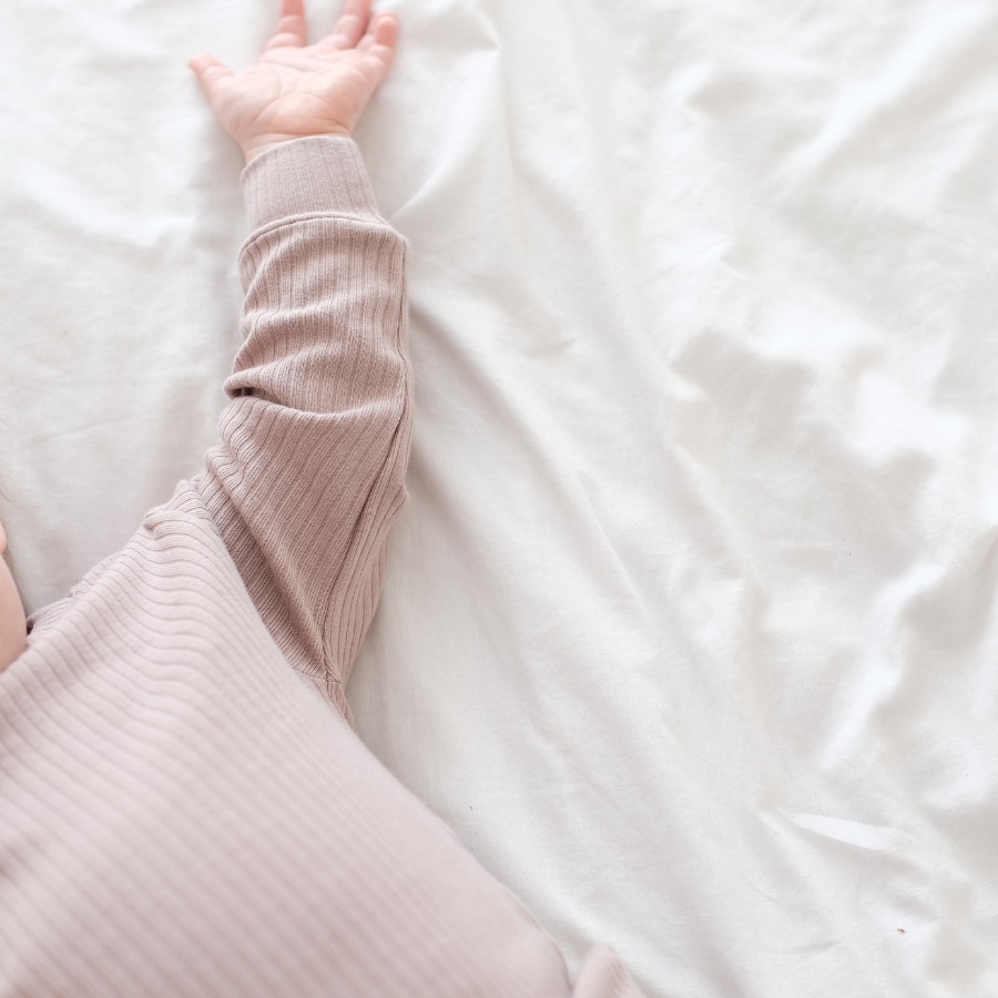 Organic Rib Long sleeve Pyjamas Set | Blush