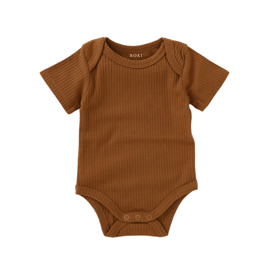 Short-Sleeve Bodysuit | Rust