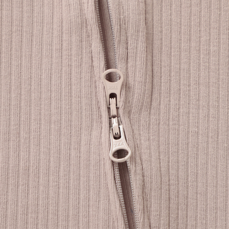 Organic Cotton 2-way Zipsuit with Footies & Mittens | Oatmeal