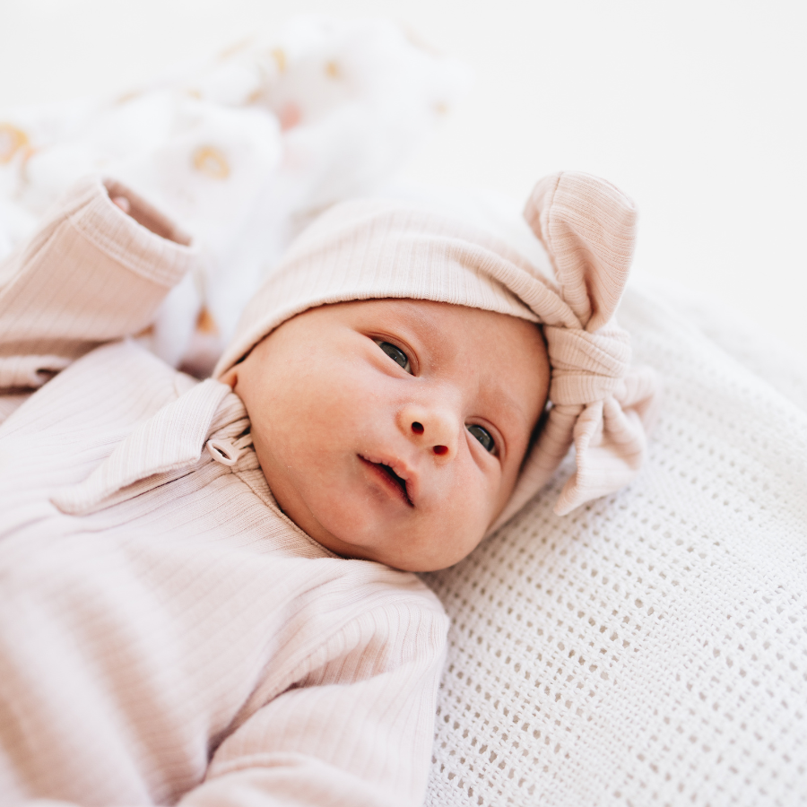 Organic Cotton 2-way Zipsuit with Footies & Mittens | Blush