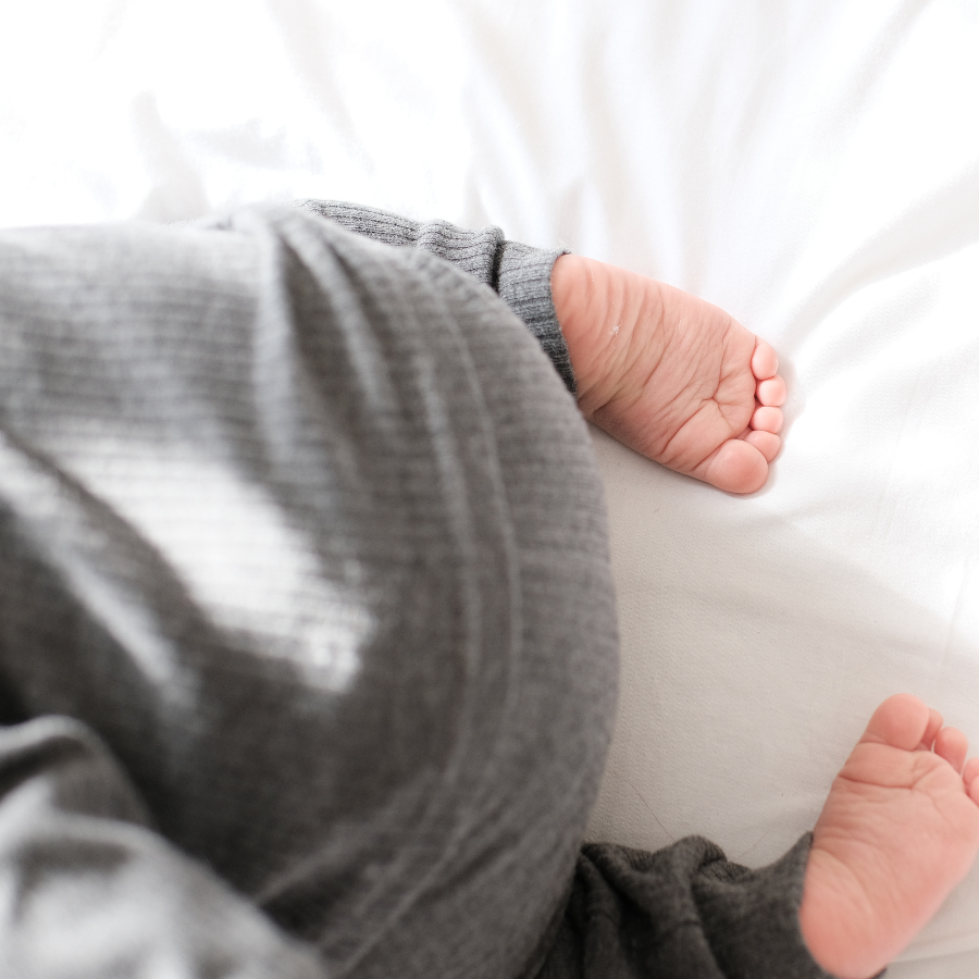 Organic Rib Long sleeve Pyjamas Set | Slate Grey
