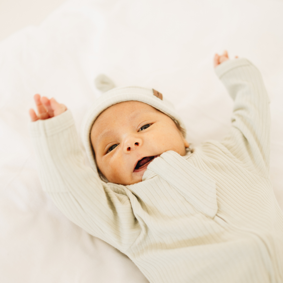 Organic Cotton 2-way Zipsuit with Footies & Mittens | Dried Mint