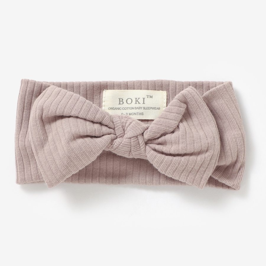 Organic Cotton Baby Girl Headband | Oatmeal