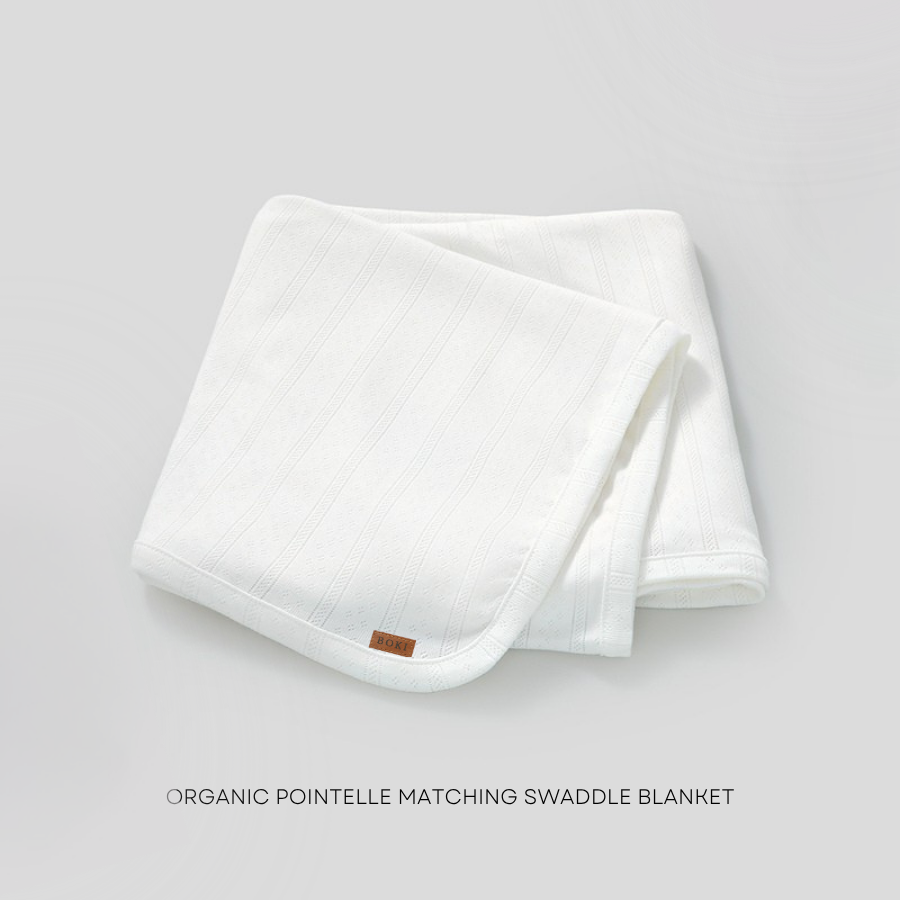 4 Piece Organic Pointelle Bundle Set | Pearl