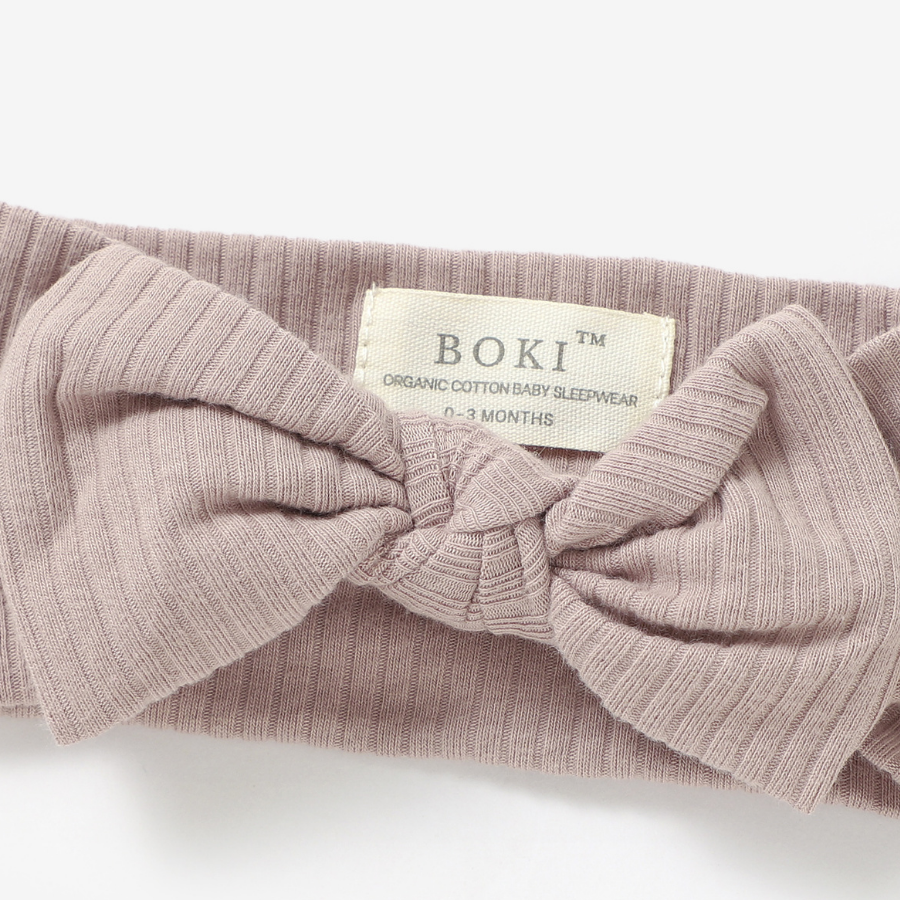 Organic Cotton Baby Girl Headband | Oatmeal