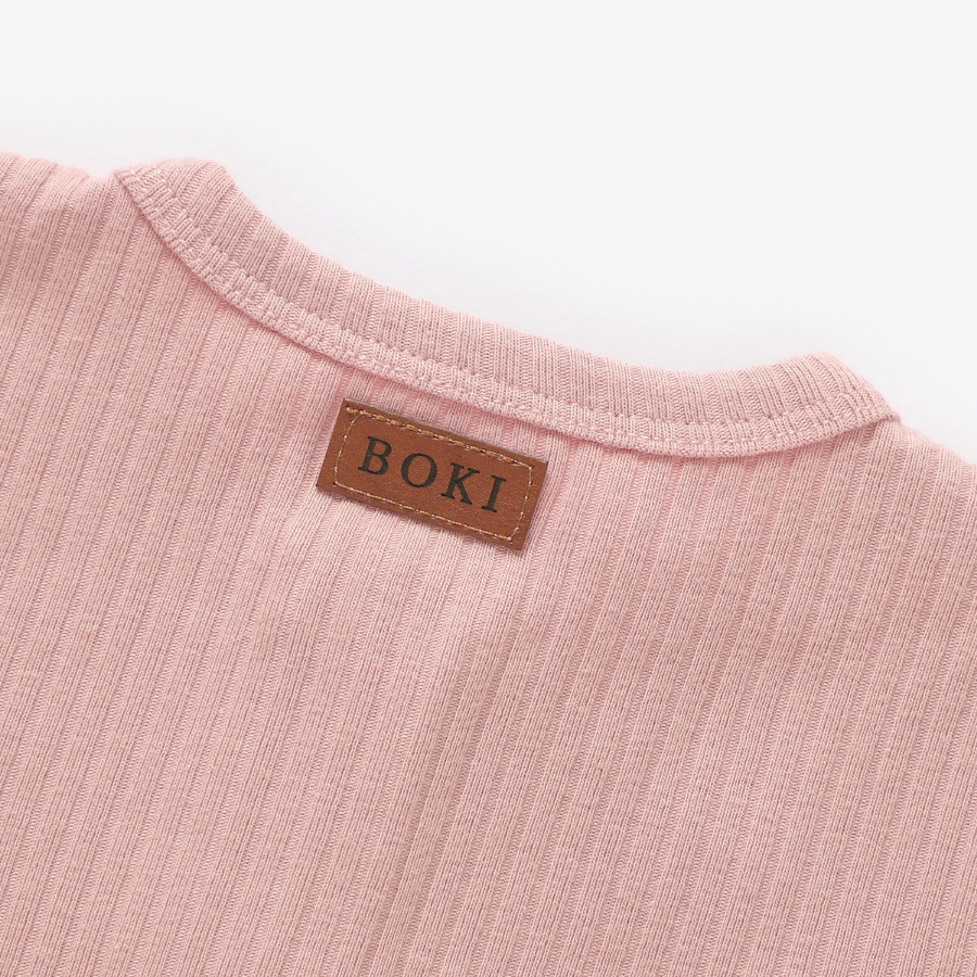 Organic Cotton 2-way Zipsuit with Footies & Mittens | Pale Rose