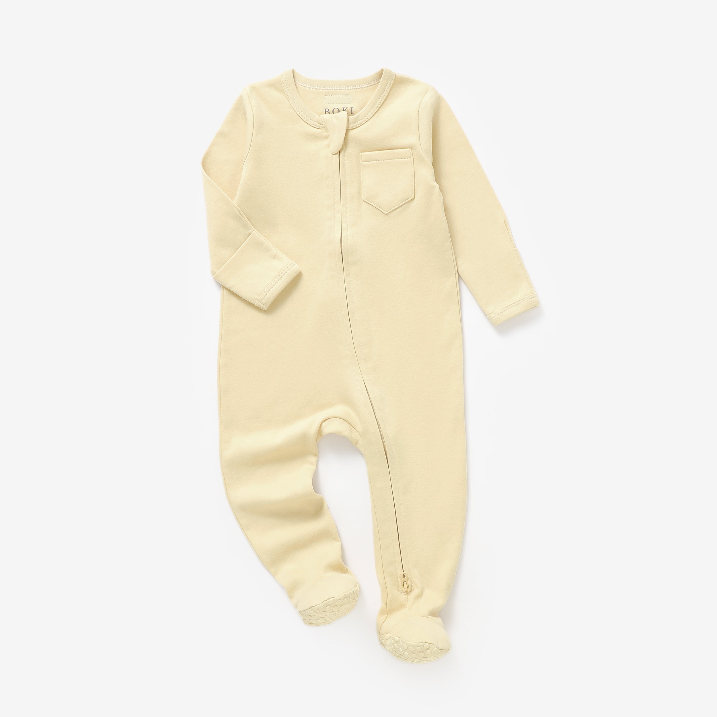 Organic Cotton 2-way Zipsuit with Footies & Mittens | Butter