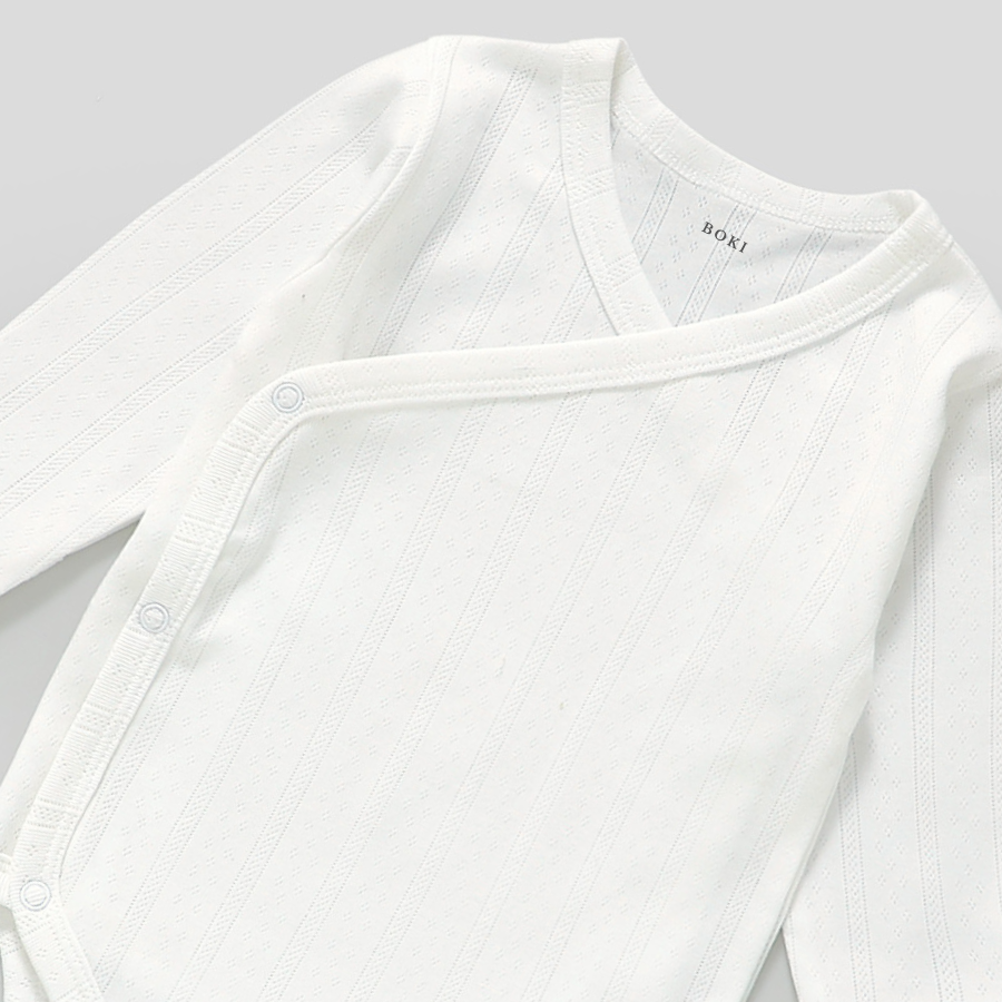 4 Piece Organic Pointelle Bundle Set | Pearl