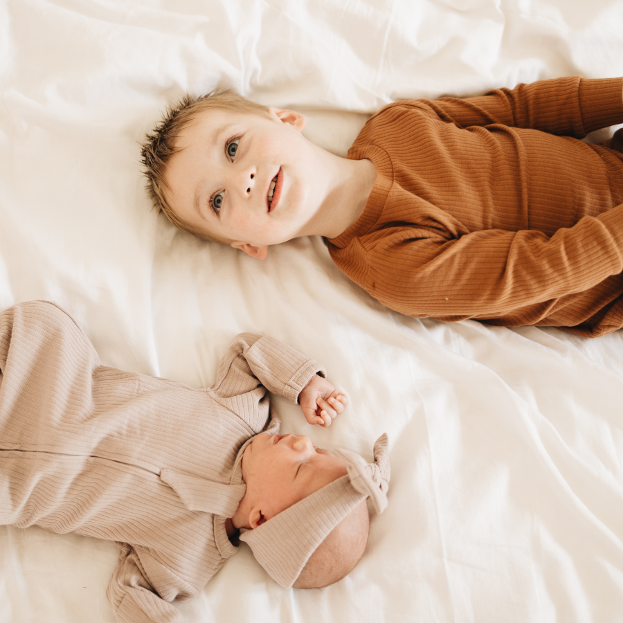Organic Cotton 2-way Zipsuit with Footies & Mittens | Oatmeal