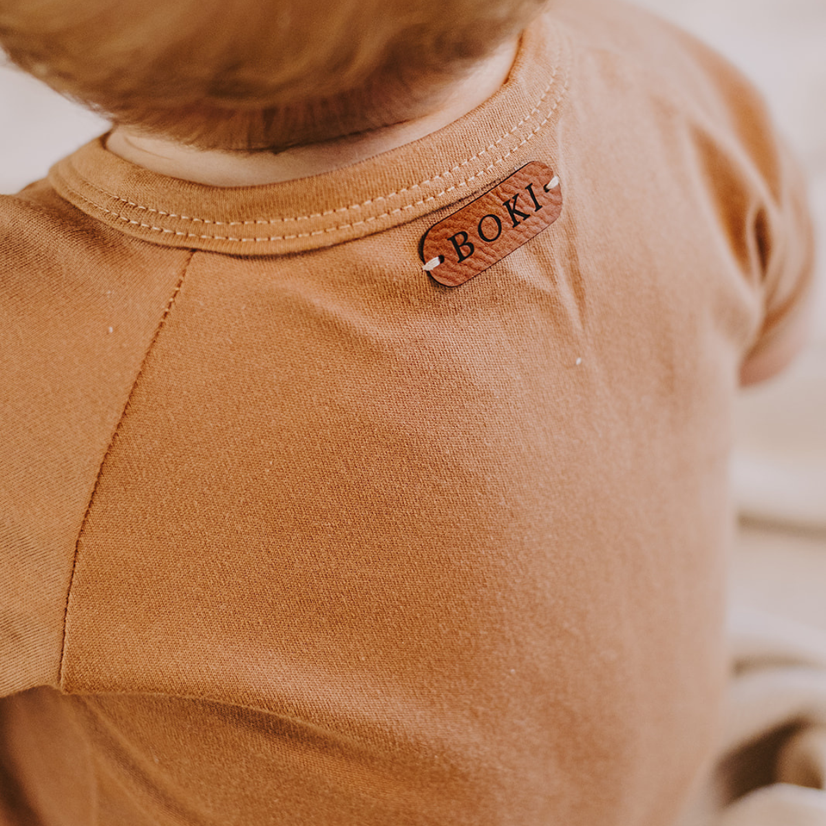 Organic Cotton Long-Sleeve Growsuit | Sand