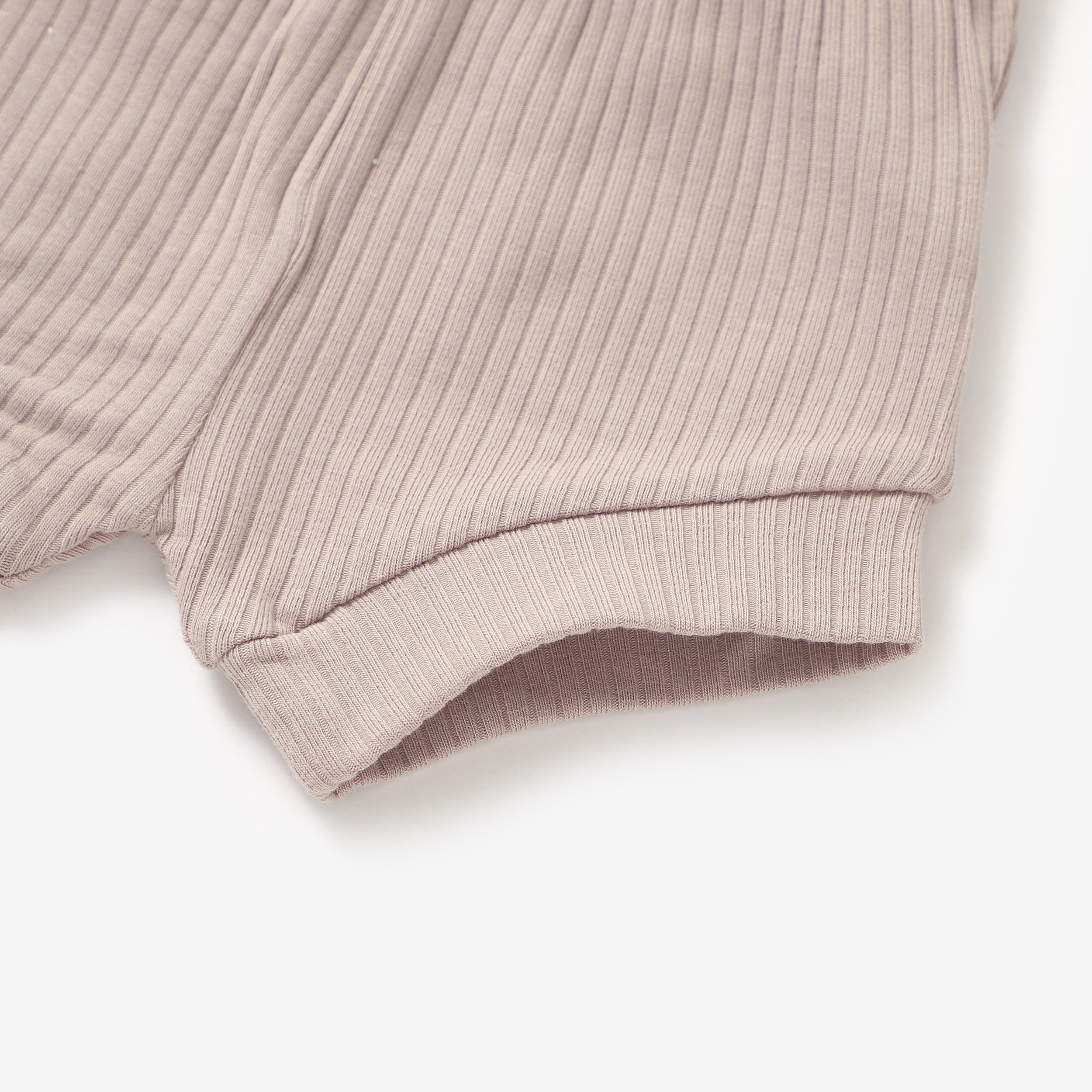 2 Piece Organic Rib Pyjamas Set | Oatmeal