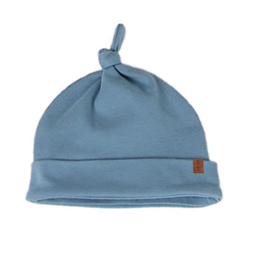 Organic Cotton Knot Hat | Sky Blue New Logo Design