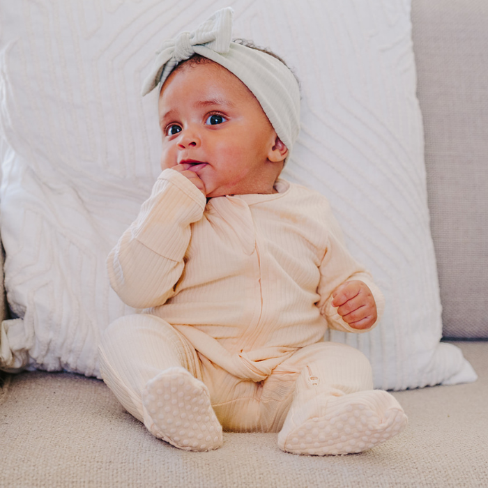 Organic Cotton Baby Girl Headband | Cloudy Sky