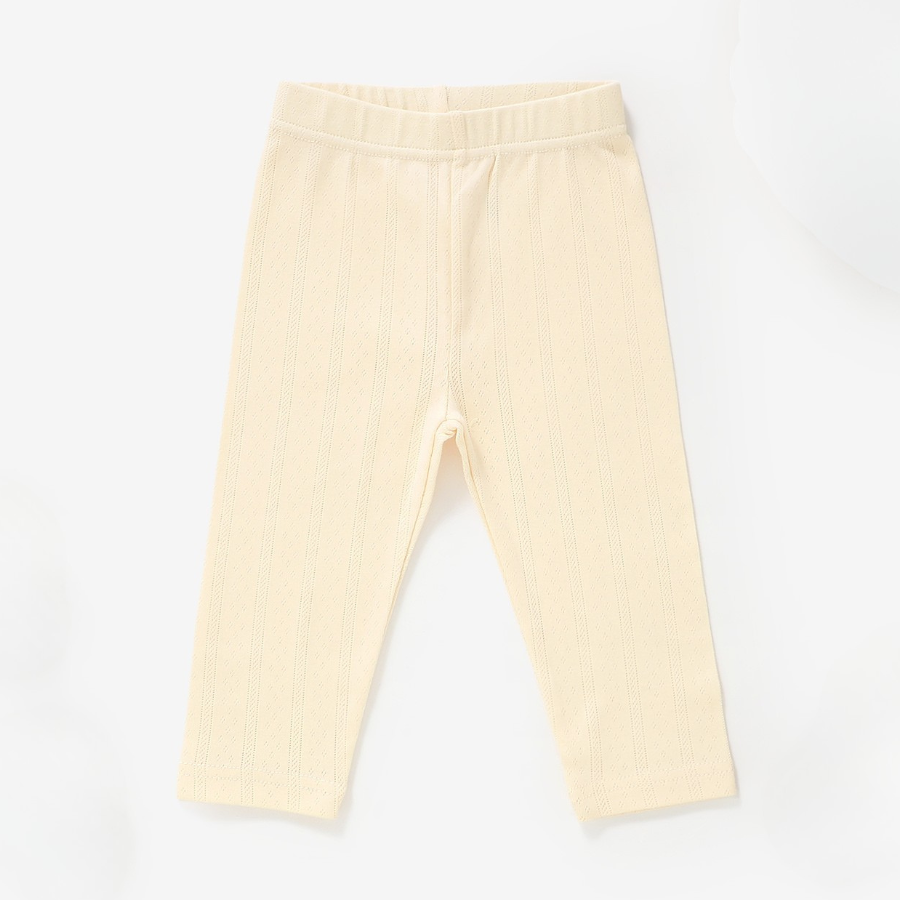 4 Piece Organic Pointelle Bundle Set | Vanilla Cream