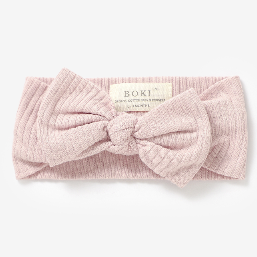 Organic Cotton Baby Girl Headband | Blush