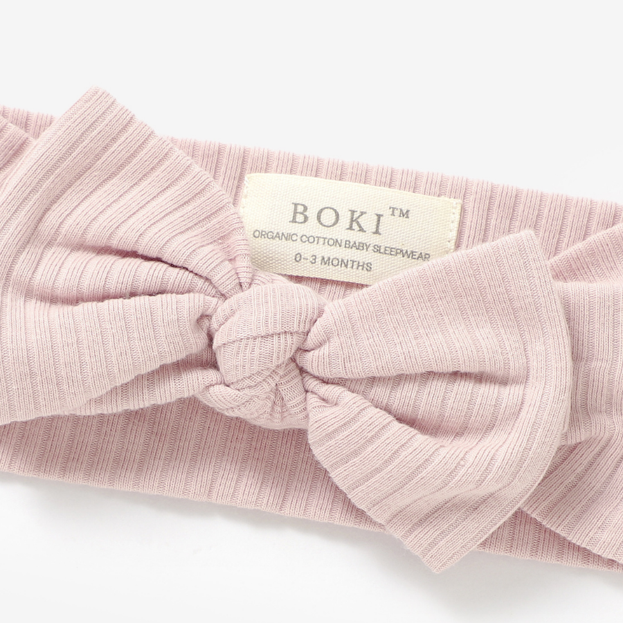 Organic Cotton Baby Girl Headband | Blush