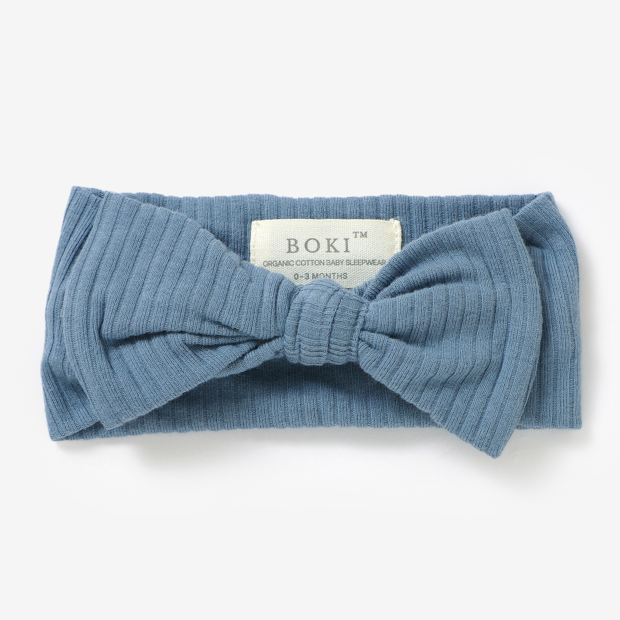 Organic Cotton Baby Girl Headband | Cloudy Sky