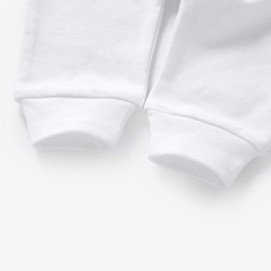4 Piece Organic Brushed Cotton Bundle Set | Soft White