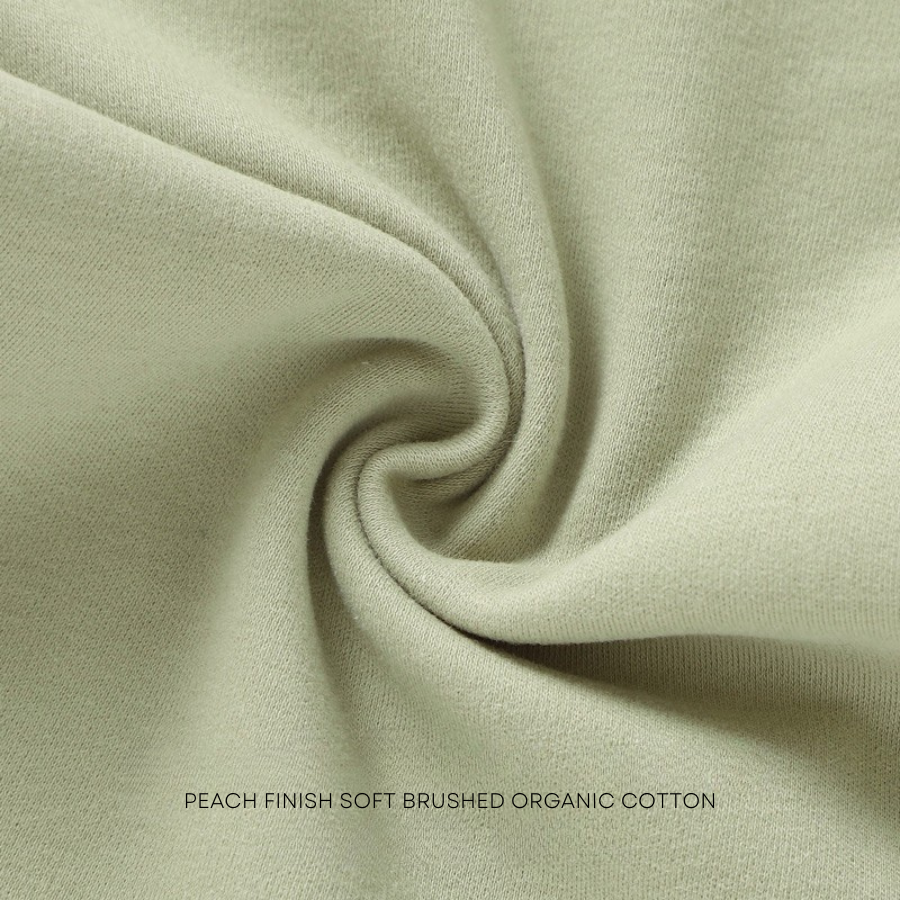 2 Piece Organic Brushed Cotton Fold-Over Set | Soft Fern