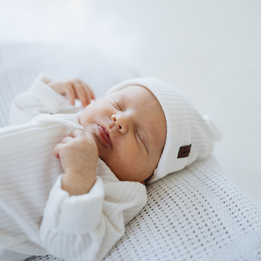 Organic Cotton 2-way Zipsuit with Footies & Mittens | Ivory