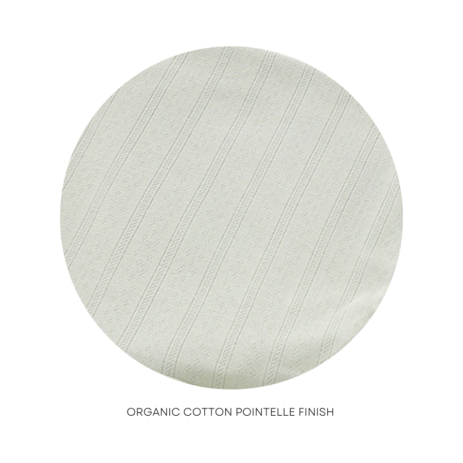 4 Piece Organic Pointelle Bundle Set | Sage Mist