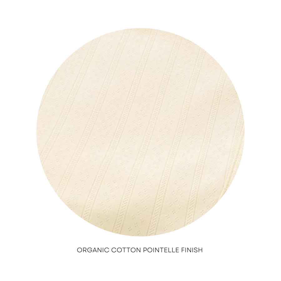4 Piece Organic Pointelle Bundle Set | Vanilla Cream