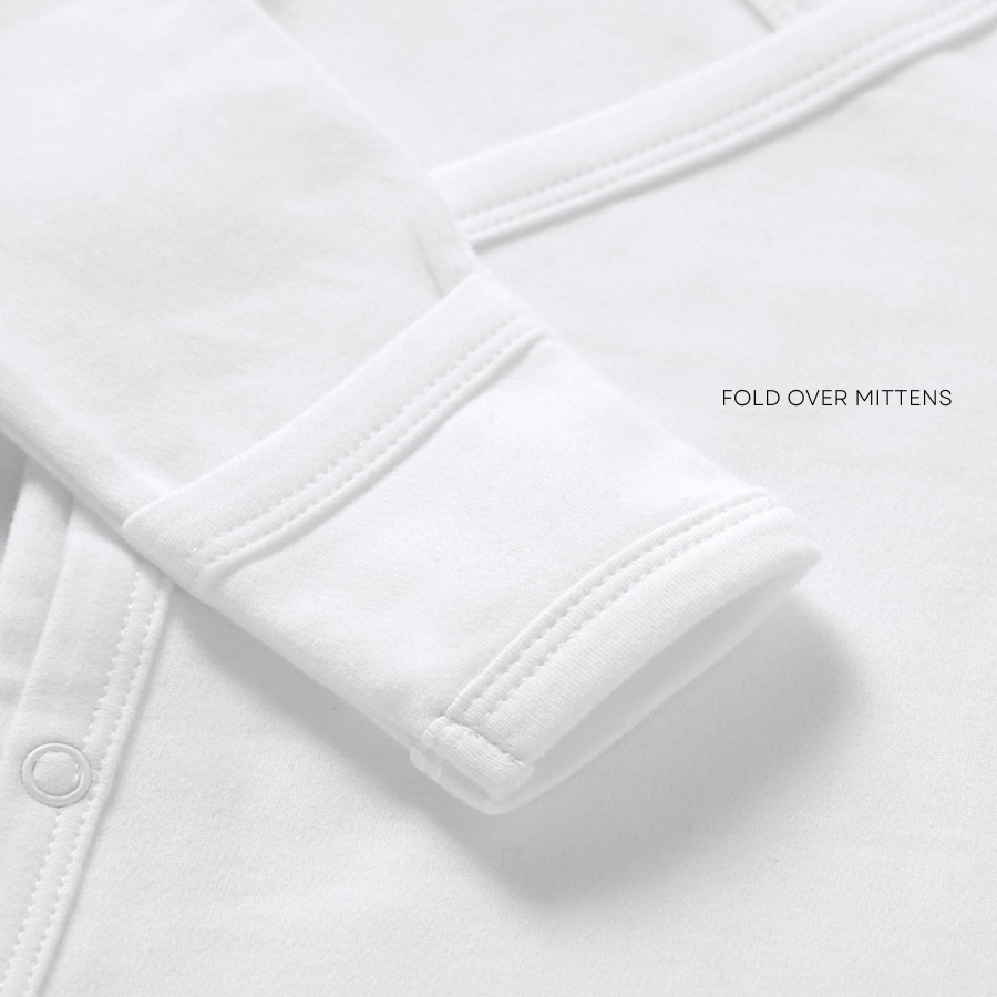 4 Piece Organic Brushed Cotton Bundle Set | Soft White