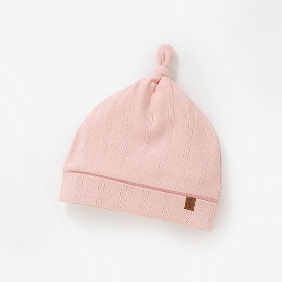 4 Piece Organic Pointelle Bundle Set | Peony Pink