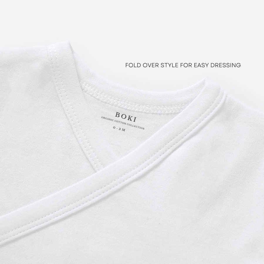 4 Piece Organic Brushed Cotton Bundle Set | Soft White